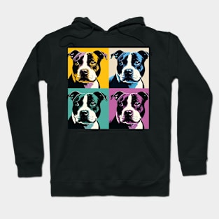 Staffordshire Bull Terrier Pop Art - Dog Lovers Hoodie